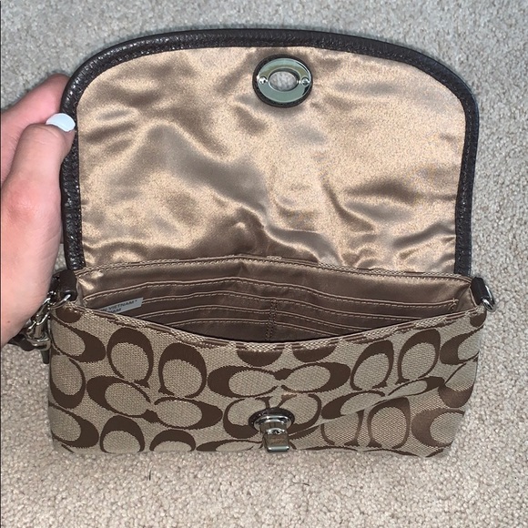 Coach Wristlet with Signature C Pattern. - Picture 2 of 5